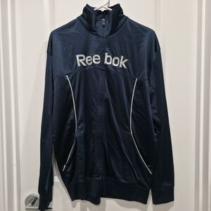 Reebok Men’s Embroidered Logo Classics Lightweight Woven Track Jacket